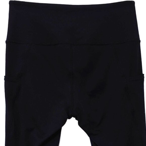 Quince Ultra-Soft High-Rise Pocket Legging in Black - Picture 6 of 6